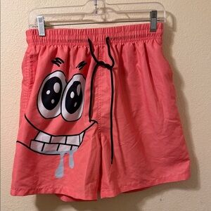 Manfinty men’s Patrick Star med Coral Swim Shorts